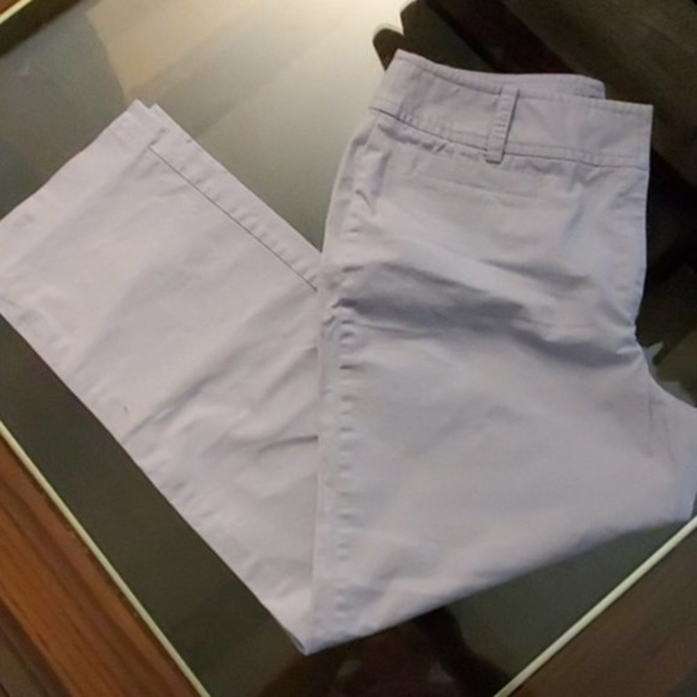 Kasper Stretch Light Blue Straight‎ Leg Pants 10